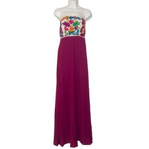 Judith March Gorgeous Strapless Embroidery Dress